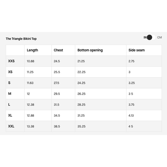 Everlane Womens The Triangle Bikini Top Medium Swimwear Brown NWT - Picture 9 of 9